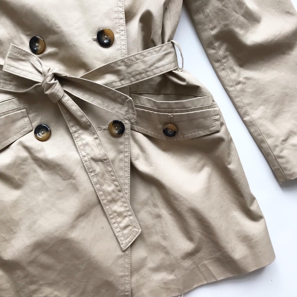 Zara trench jacket VGUC - sleeve flaw 9/10Y - Picture 3 of 9
